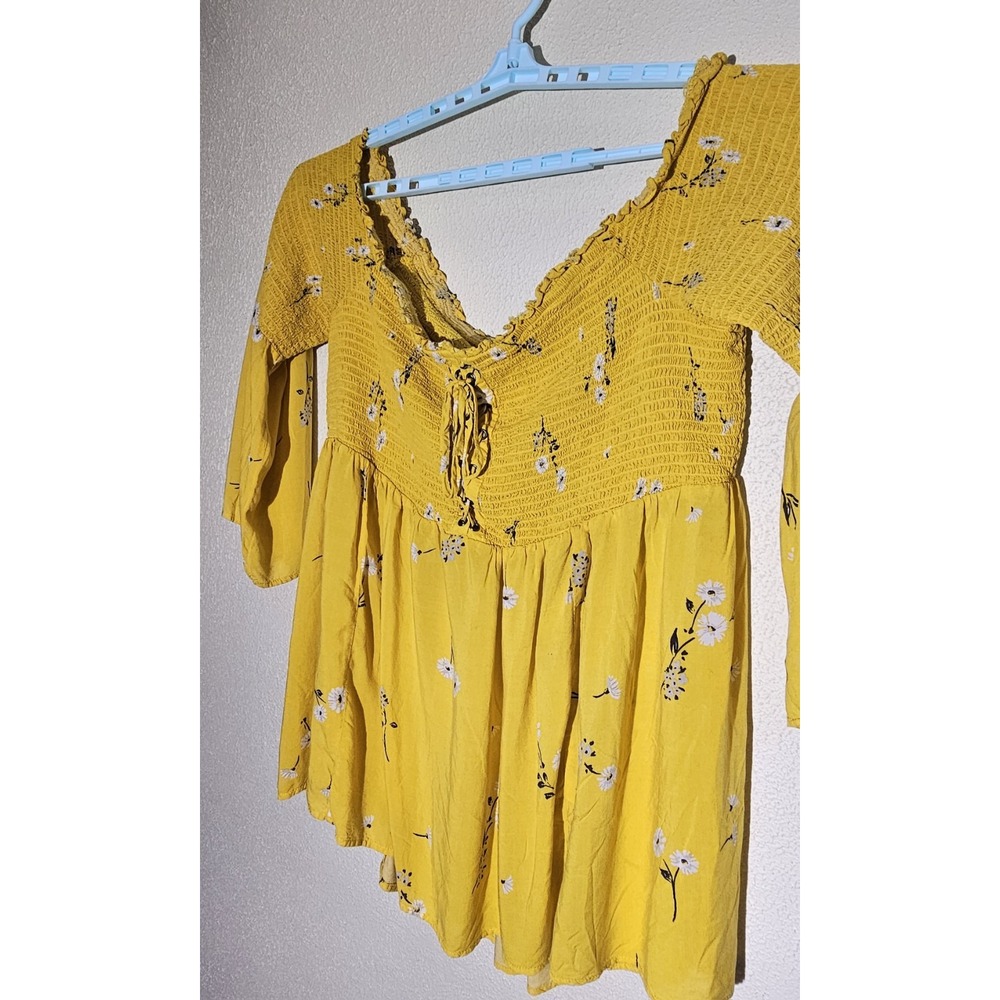 Torrid Square Neck Smocke Off‎ The Shoulder Bell Sleeves Top Size 4x